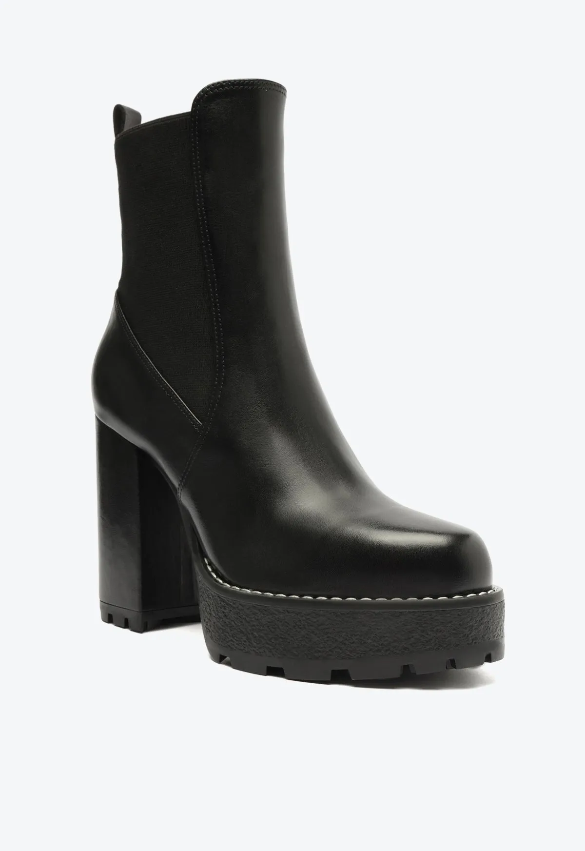 Billie Platform  Leather Bootie