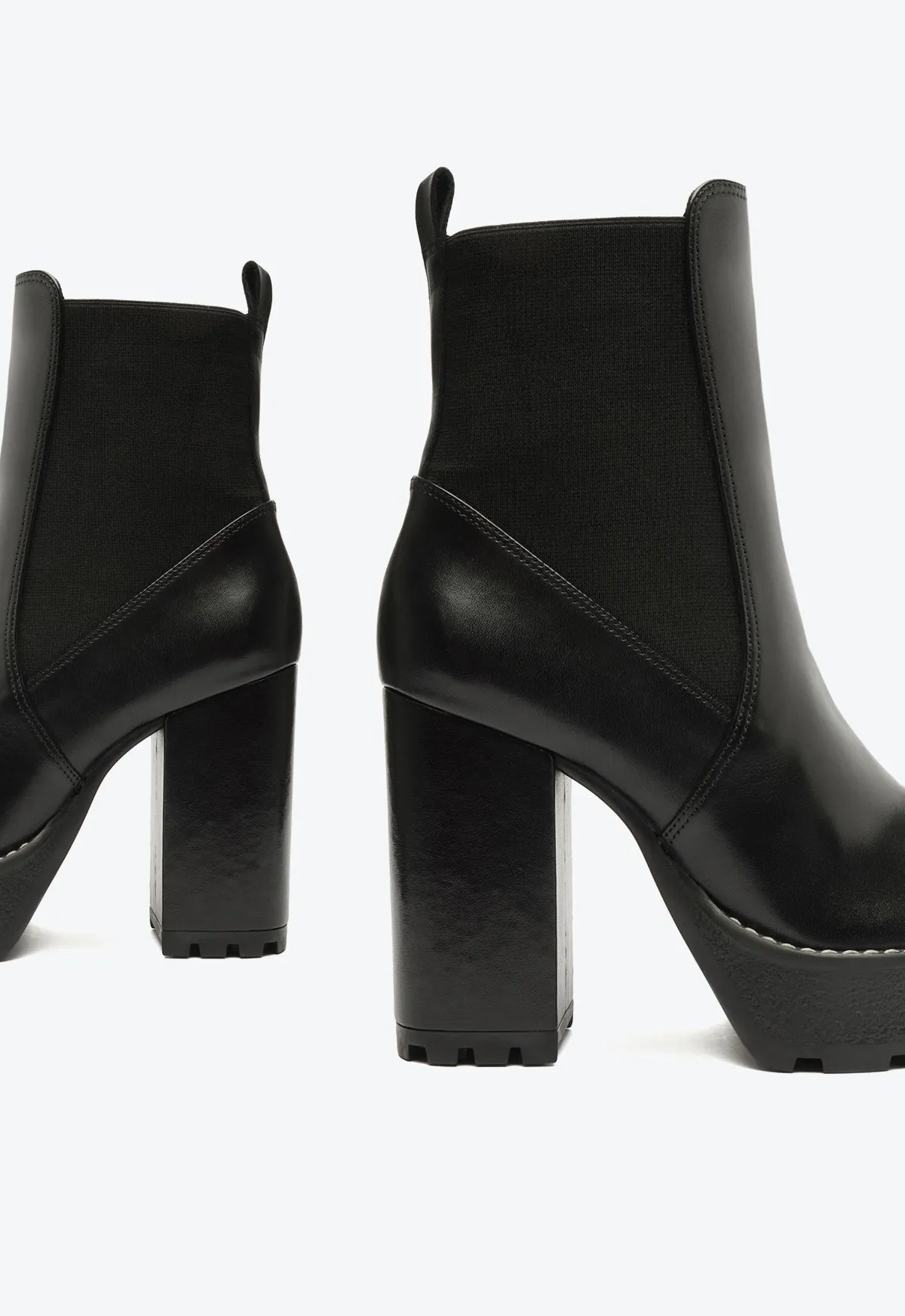 Billie Platform  Leather Bootie