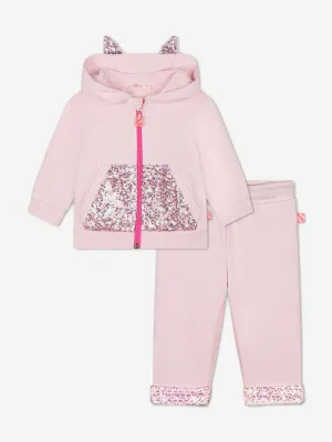 Billieblush Baby Girls Bunny Tracksuit in Pink