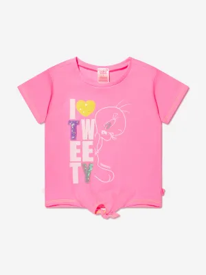 Billieblush Girls Tweety Bird T-Shirt In Pink