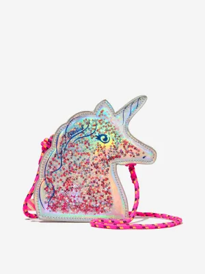 Billieblush Girls Unicorn Shoulder Bag in White