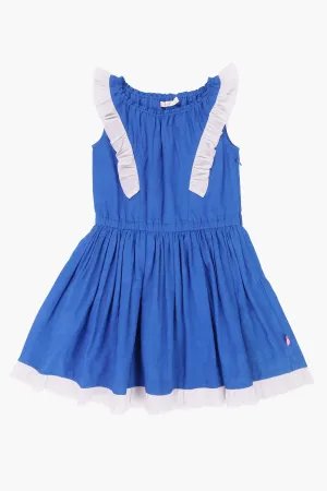 Billieblush Royal Blue Flutter Girls Dress