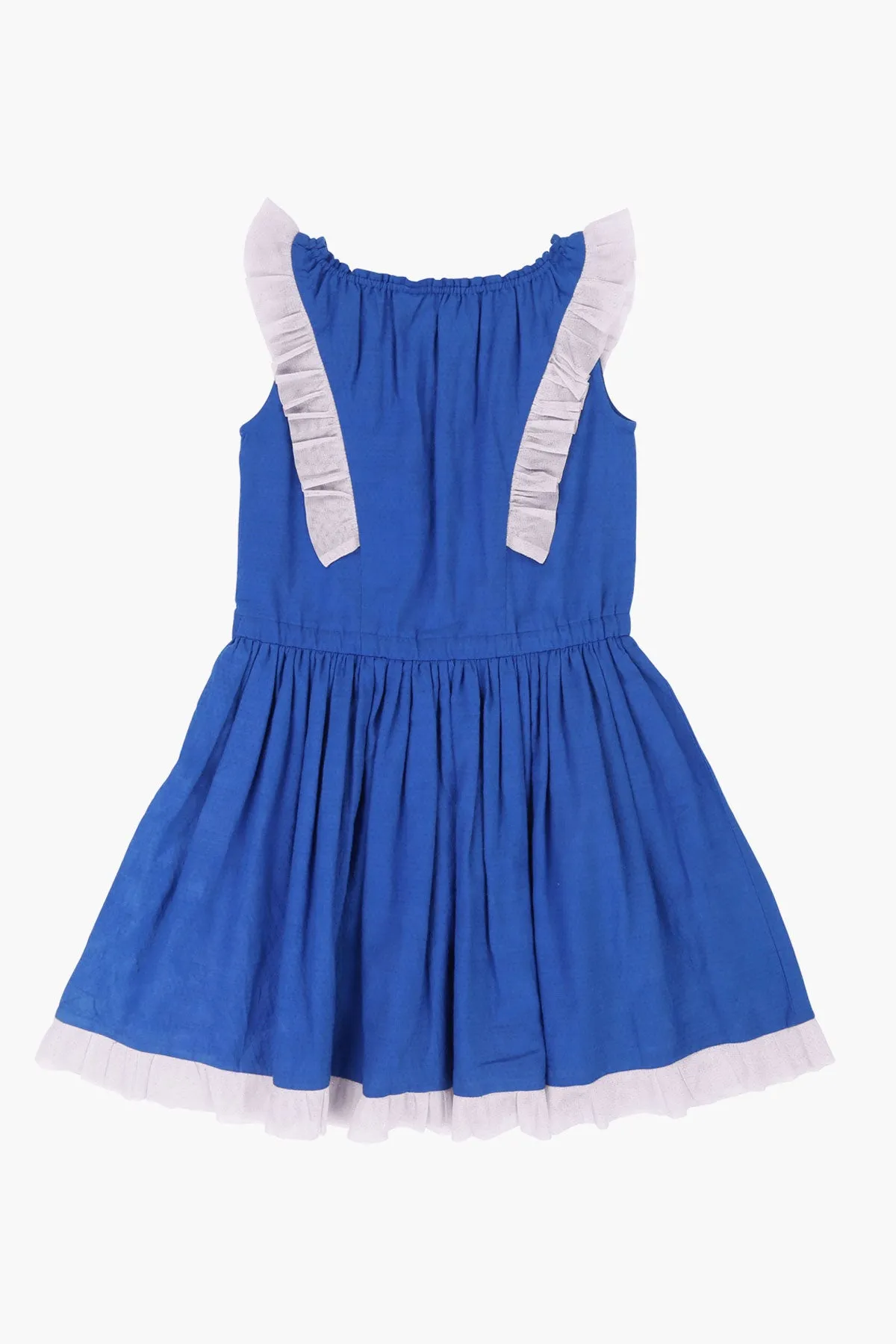 Billieblush Royal Blue Flutter Girls Dress