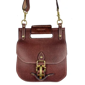 Billy Sunday Bison Leather w/ Brass Hardware Cross-Body Saddlebag