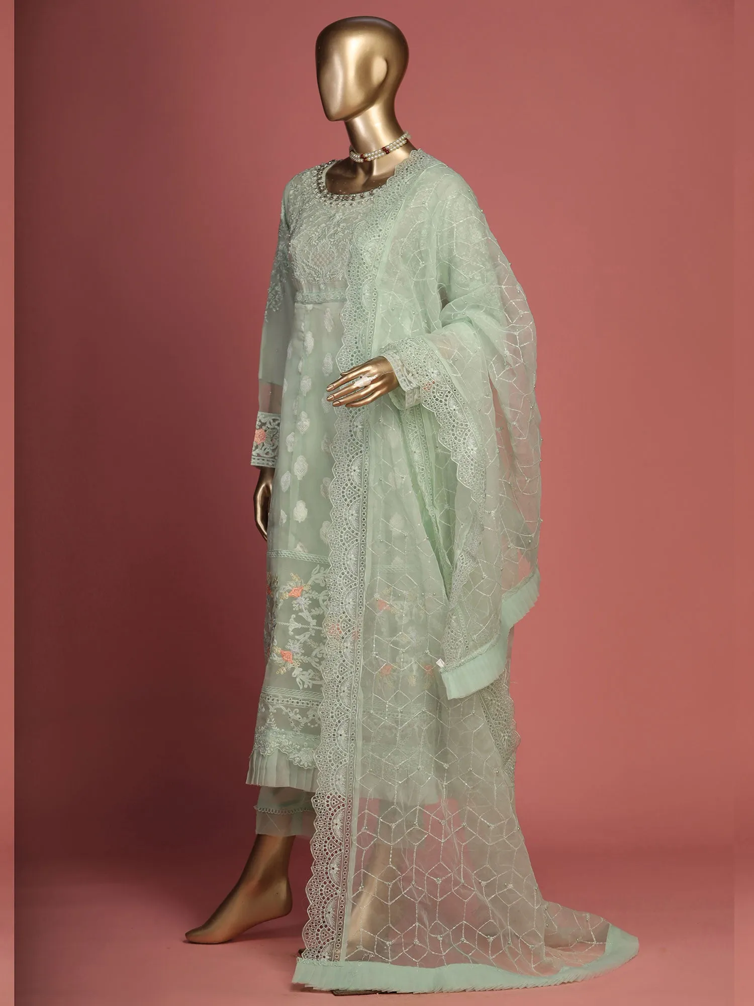 Bin Saeed "Shaifoon" Luxury Mint Green Suit