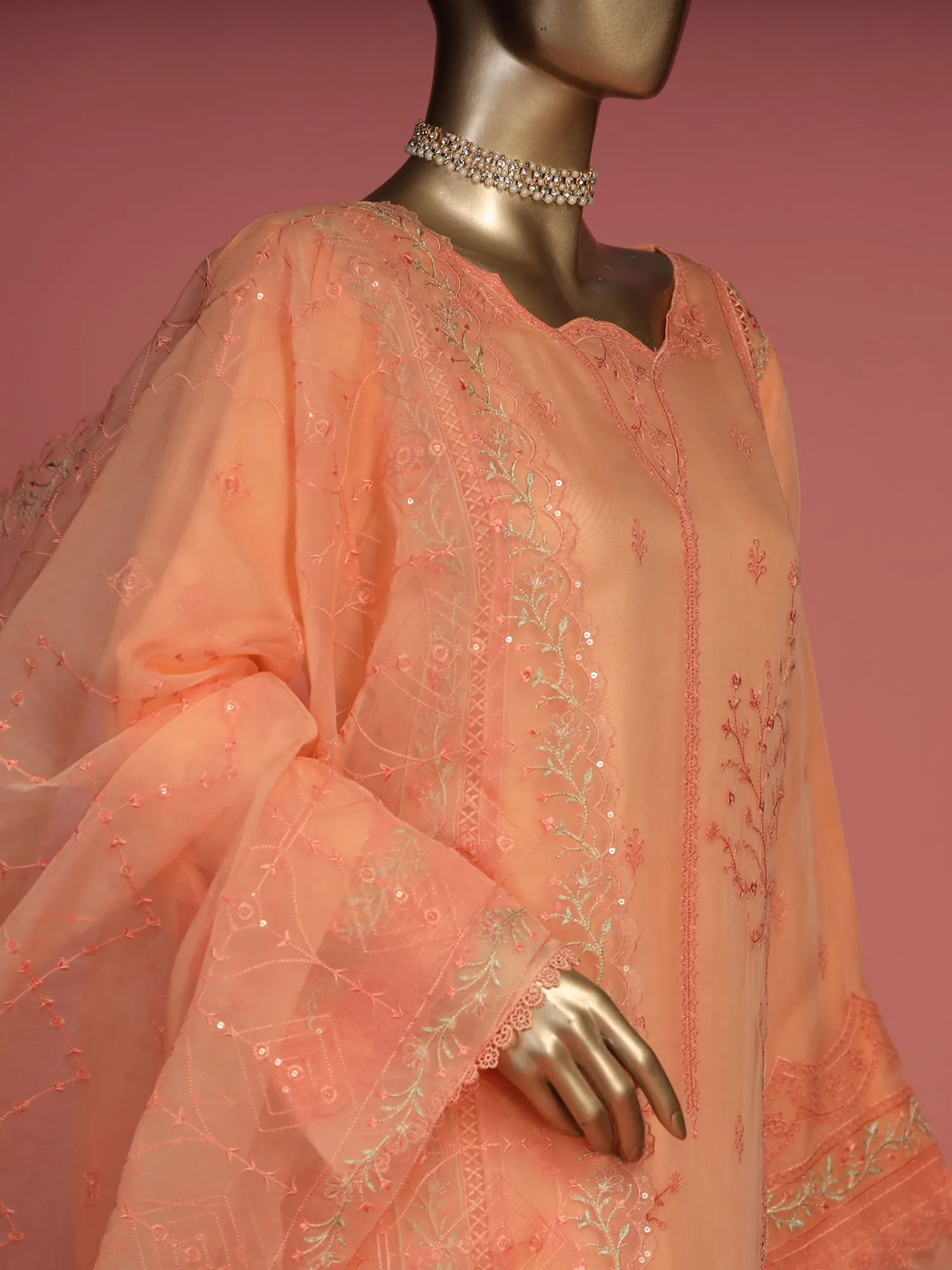 Bin Saeed "Shaifoon" Luxury Peach Suit