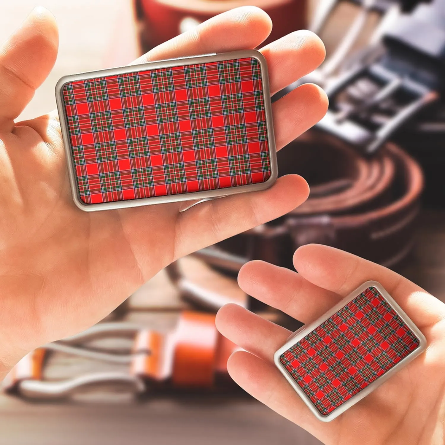 Binning Tartan Belt Buckles