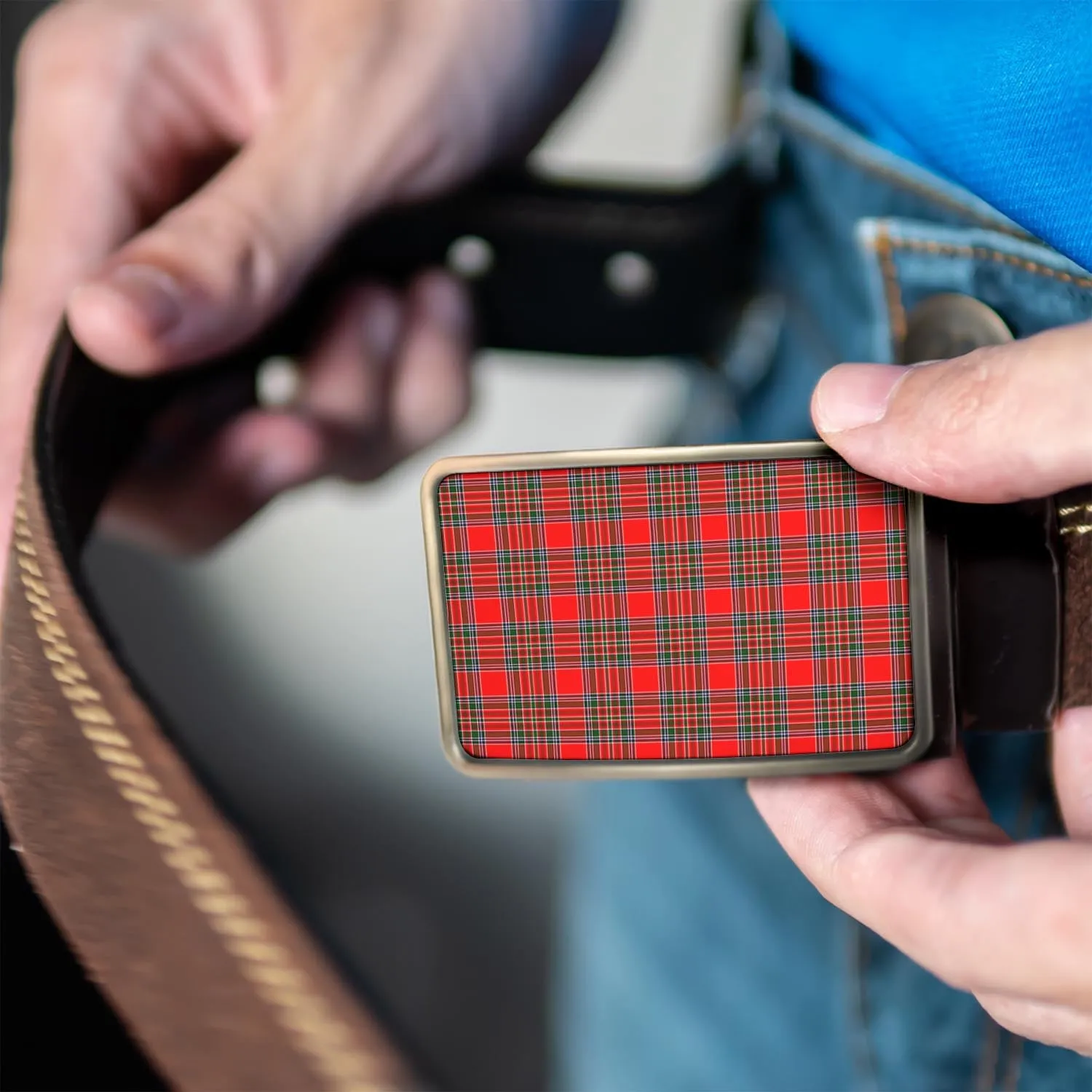 Binning Tartan Belt Buckles