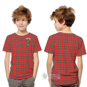 Binning Tartan Kid T-Shirt with Family Crest