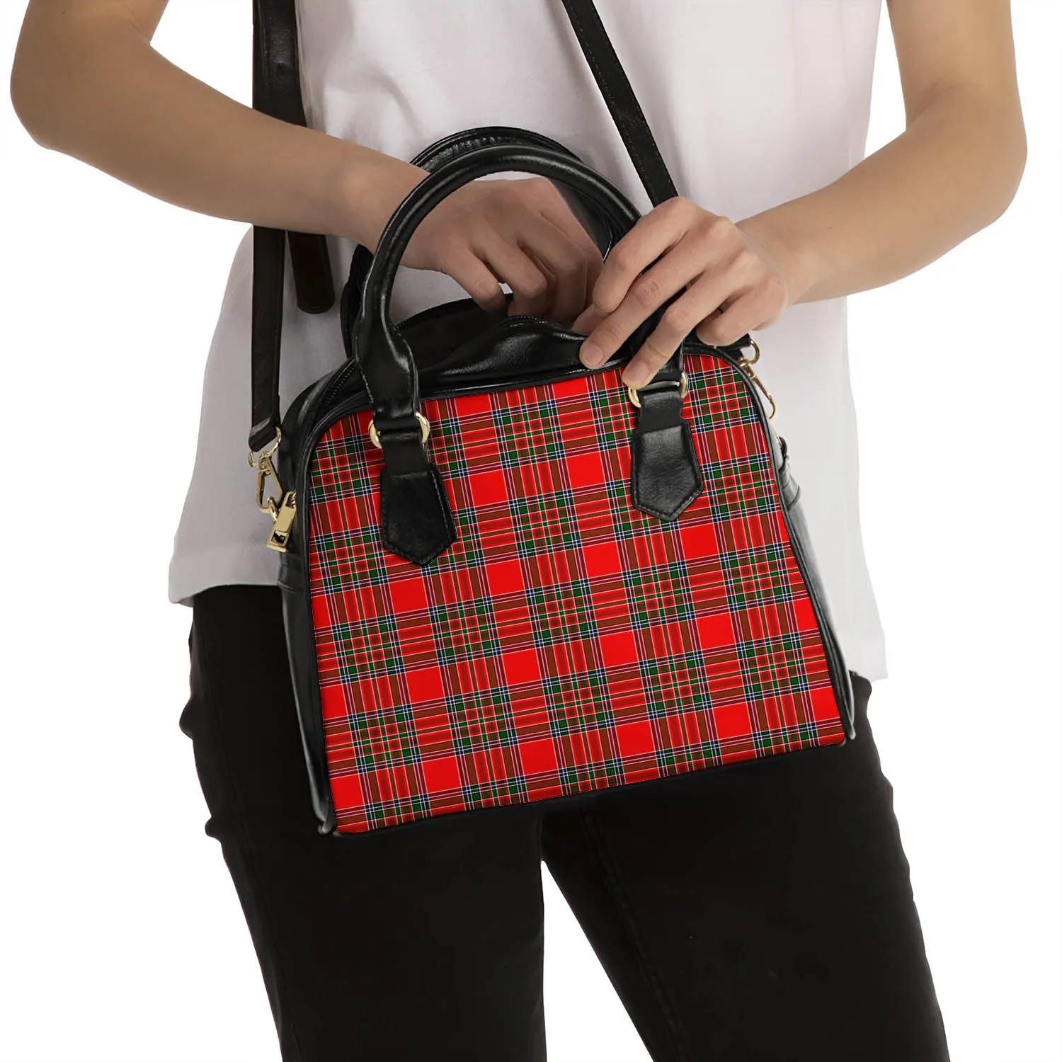 Binning Tartan Shoulder Handbags