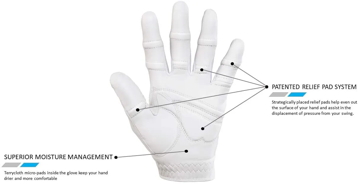 Bionic Golf Women's StableGrip Glove - White