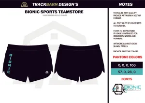 Bionic-Sports- Womens Split Track Short