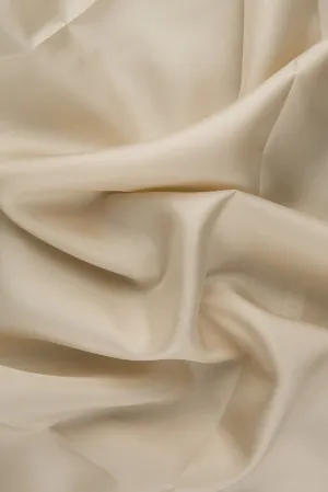 Birch White Habotai Silk Fabric