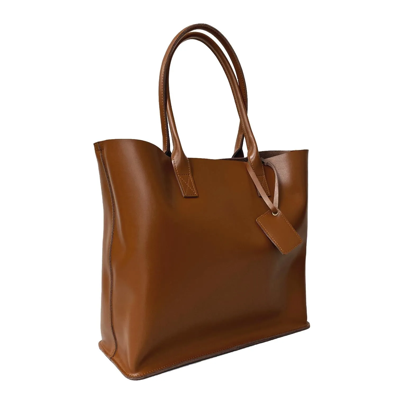 BIRCHGROVE - Women's Tan Genuine Leather Tote Bag