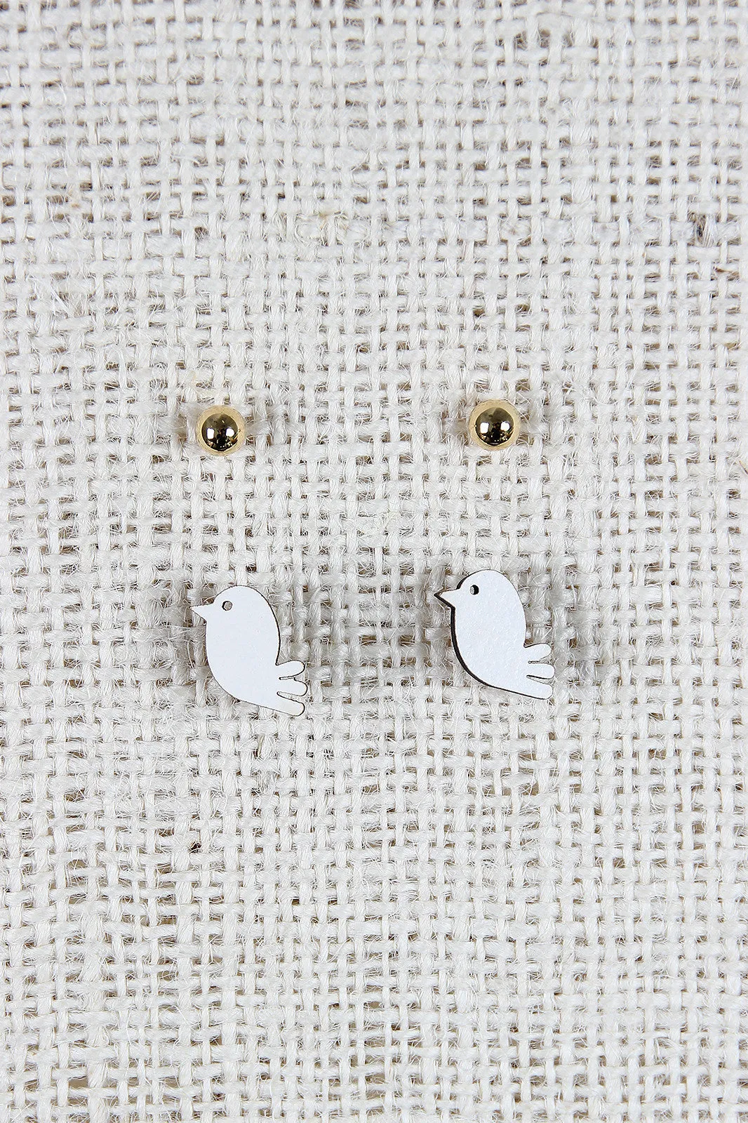 Birdie and Stud Earrings