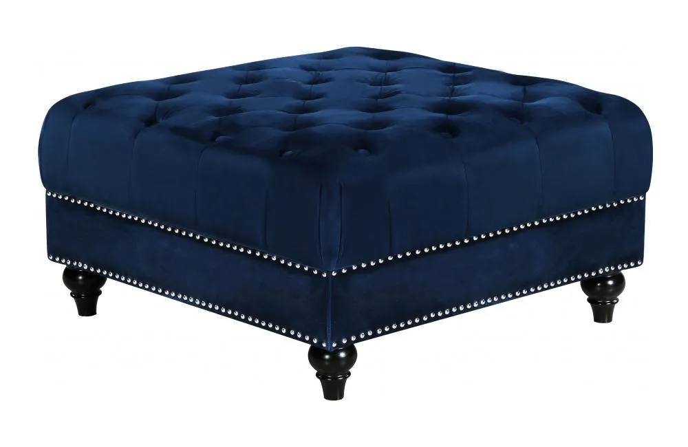 Birdie Navy Ottoman