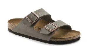 Birkenstock Arizona Birkibuc Stone (Unisex)