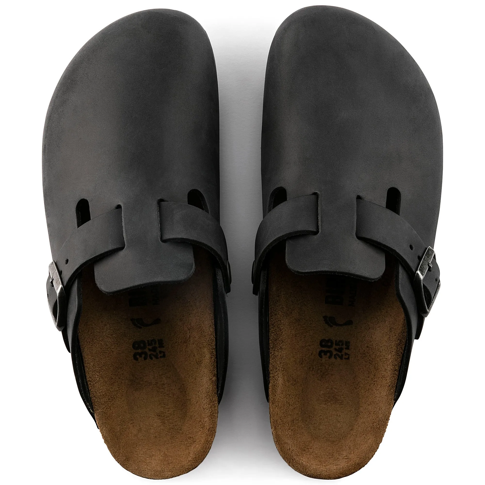 Birkenstock Boston Oiled Leather Color: Black