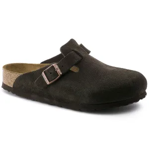 Birkenstock Boston Soft Footbed Clog - Mocha Suede