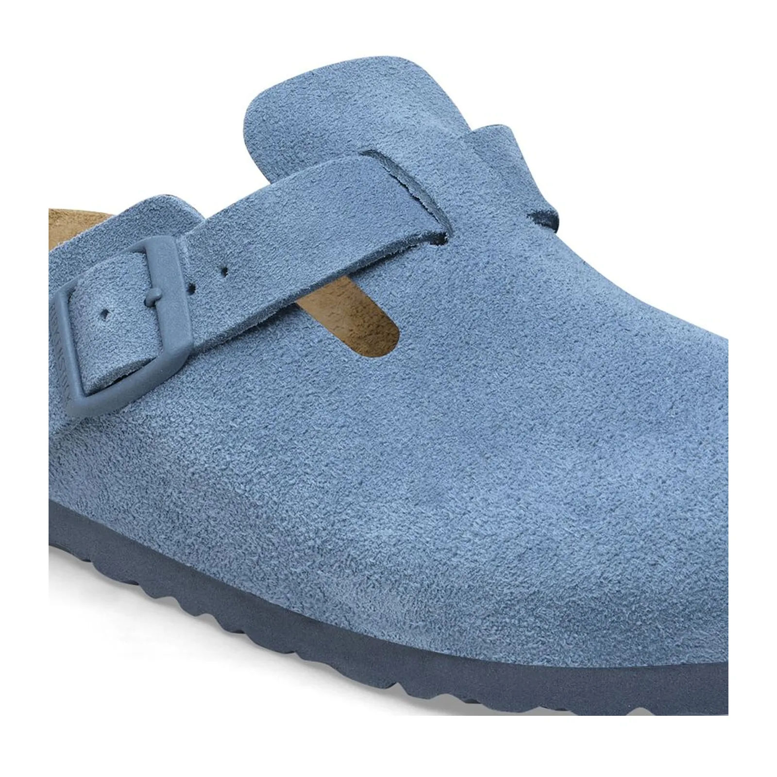 Birkenstock Boston Soft Footbed Clog (Women) - Elemental Blue Suede