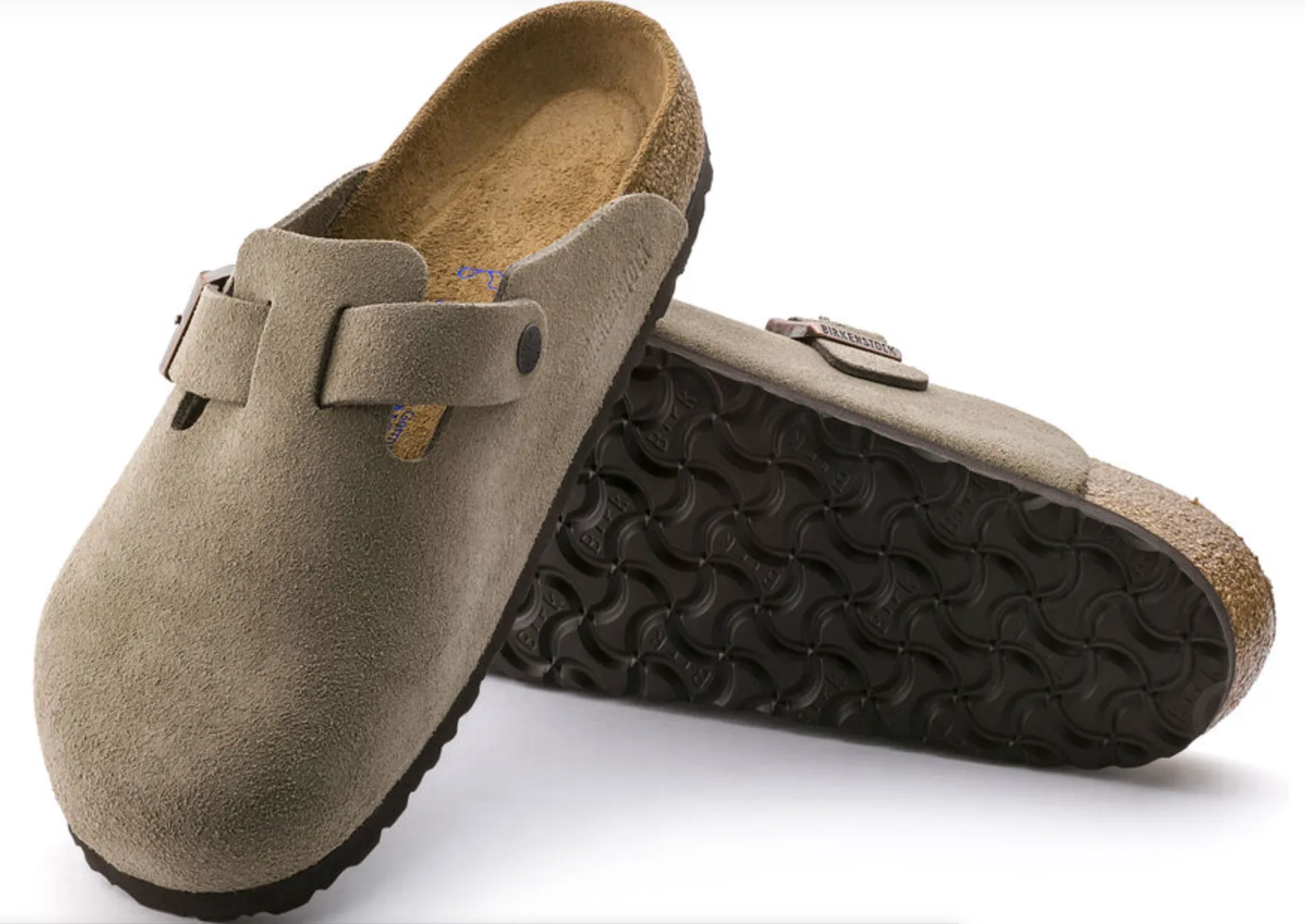 Birkenstock Boston Suede Soft Footbed