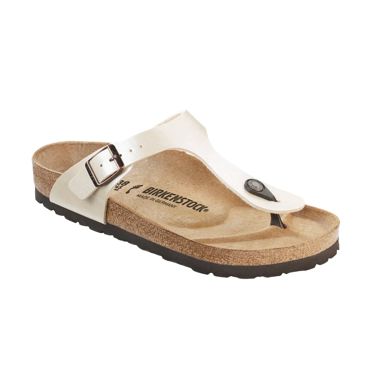 Birkenstock Gizeh Graceful Pearl White Birko-Flor (Regular)