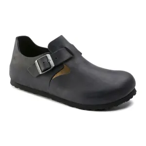 Birkenstock London Clog (Unisex) - Black Oiled Leather