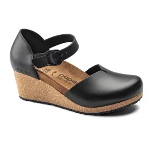 Birkenstock Mary Ring-Buckle Wedge Sandal (Women) - Black Leather