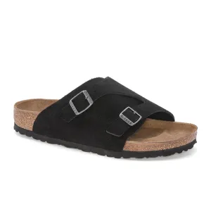 Birkenstock Zurich Slide Sandal (Men) - Black Suede