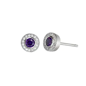 Birth Gems Amethyst Earrings