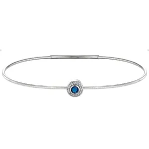 Birth Gems Sapphire Bangle