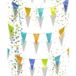 Birthday Banners Printed Backdrop