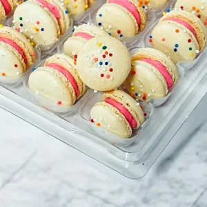 Birthday Mini Macarons - Perfect for Decorating Cupcakes, Cakes, Ice Cream, and More