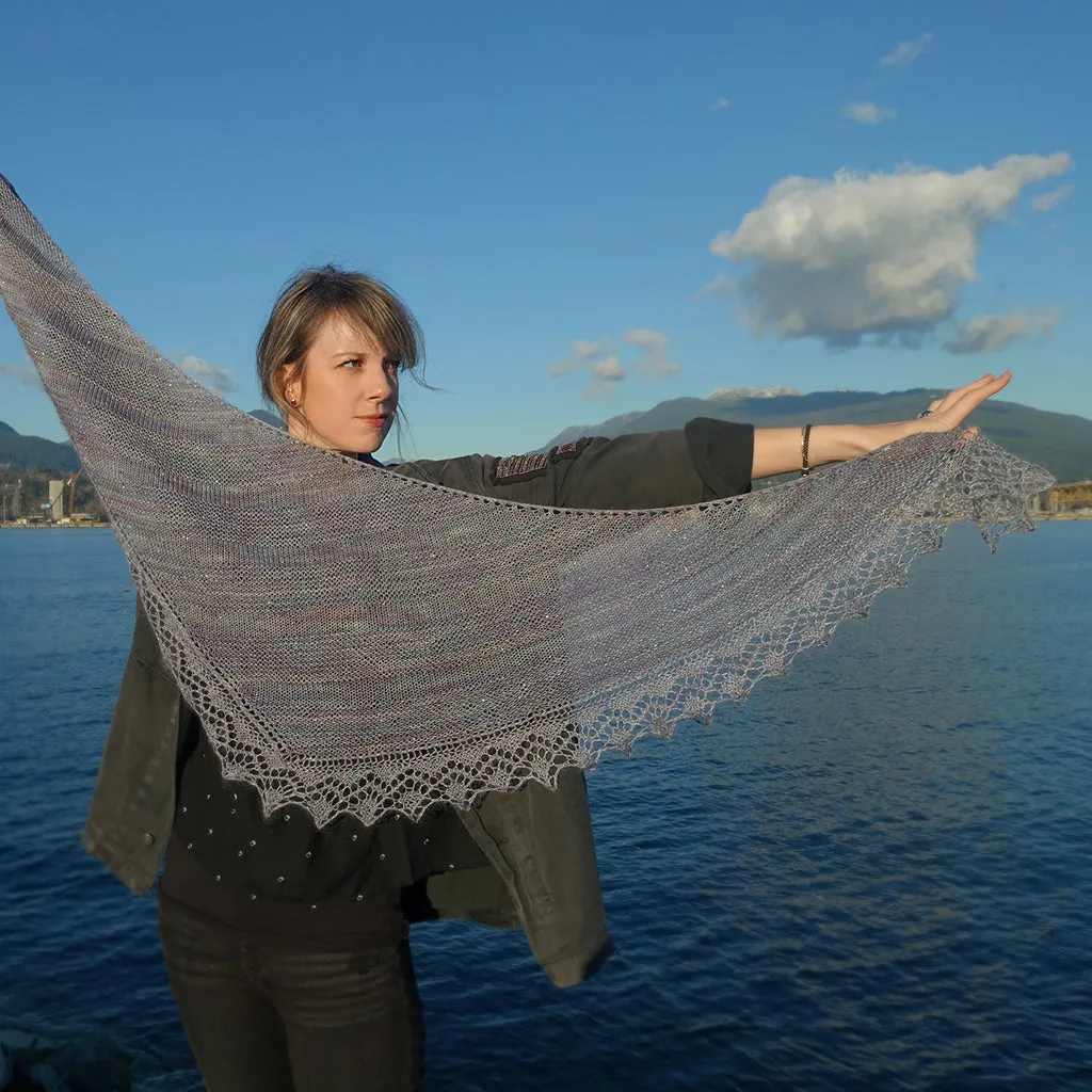 Birthday Wishes Shawl {knitting pattern}