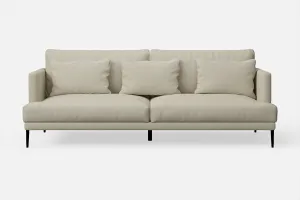 Bisceglie 3 Seater Sofa Cream Leather