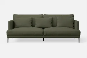 Bisceglie 3 Seater Sofa Sage Leather