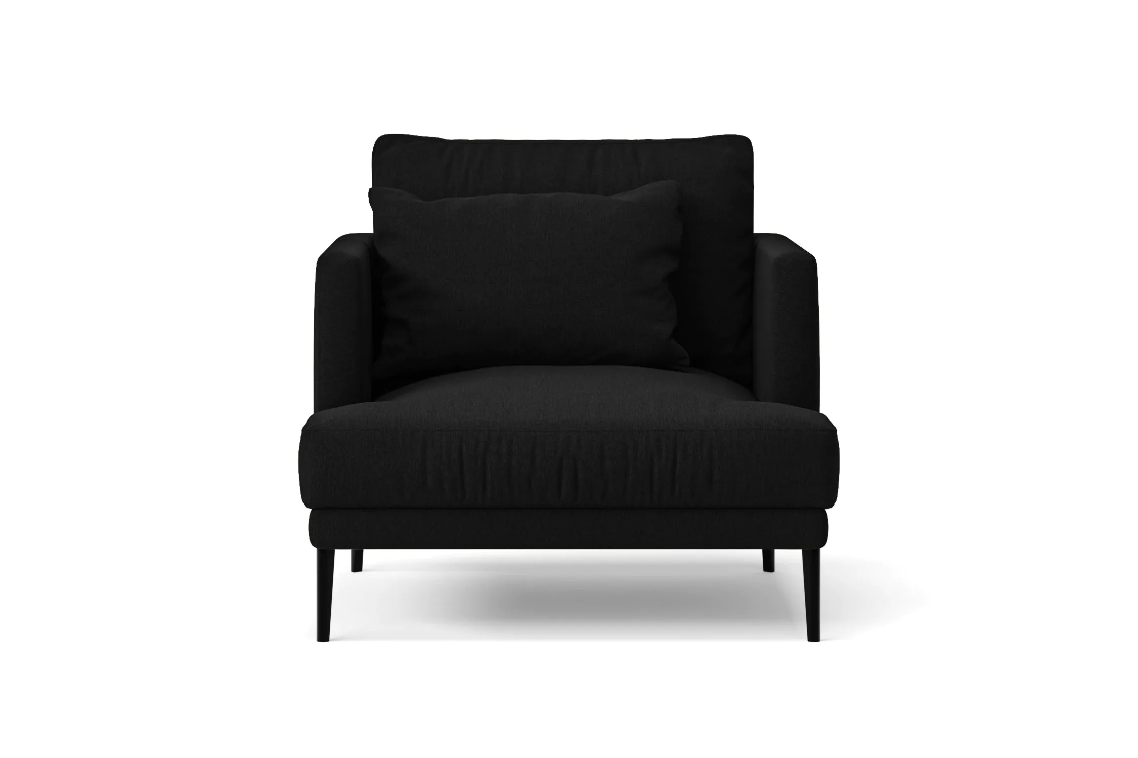 Bisceglie Armchair Black Linen Fabric