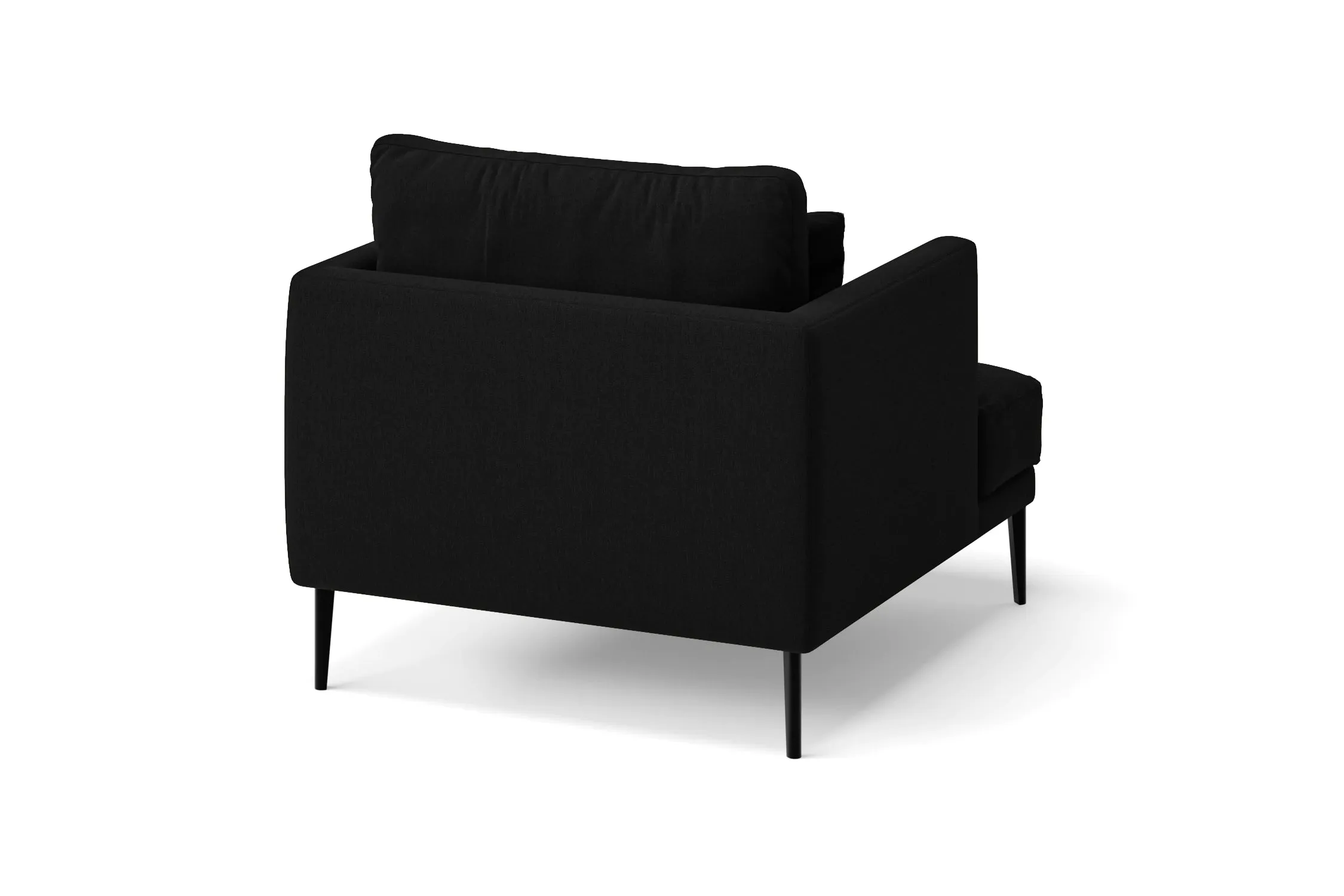 Bisceglie Armchair Black Linen Fabric