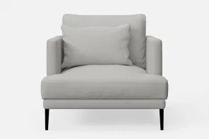 Bisceglie Armchair White Leather