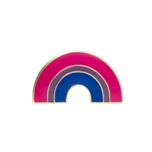 Bisexual Pride Rainbow Enamel Pin