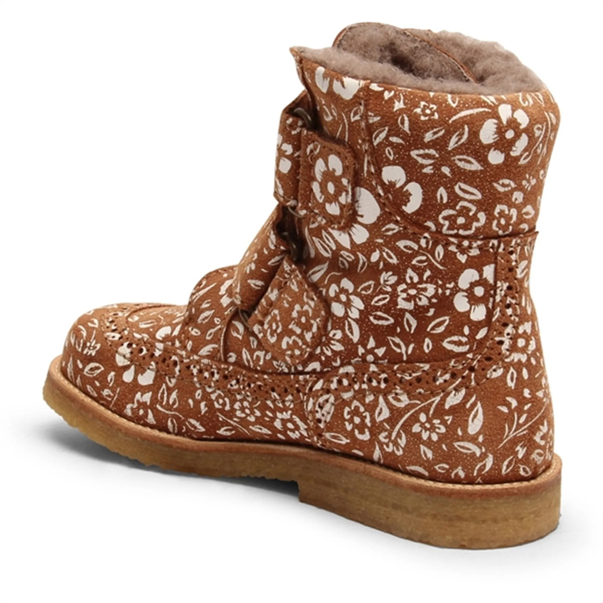 Bisgaard Elba Tex Boots Brandy Flowers