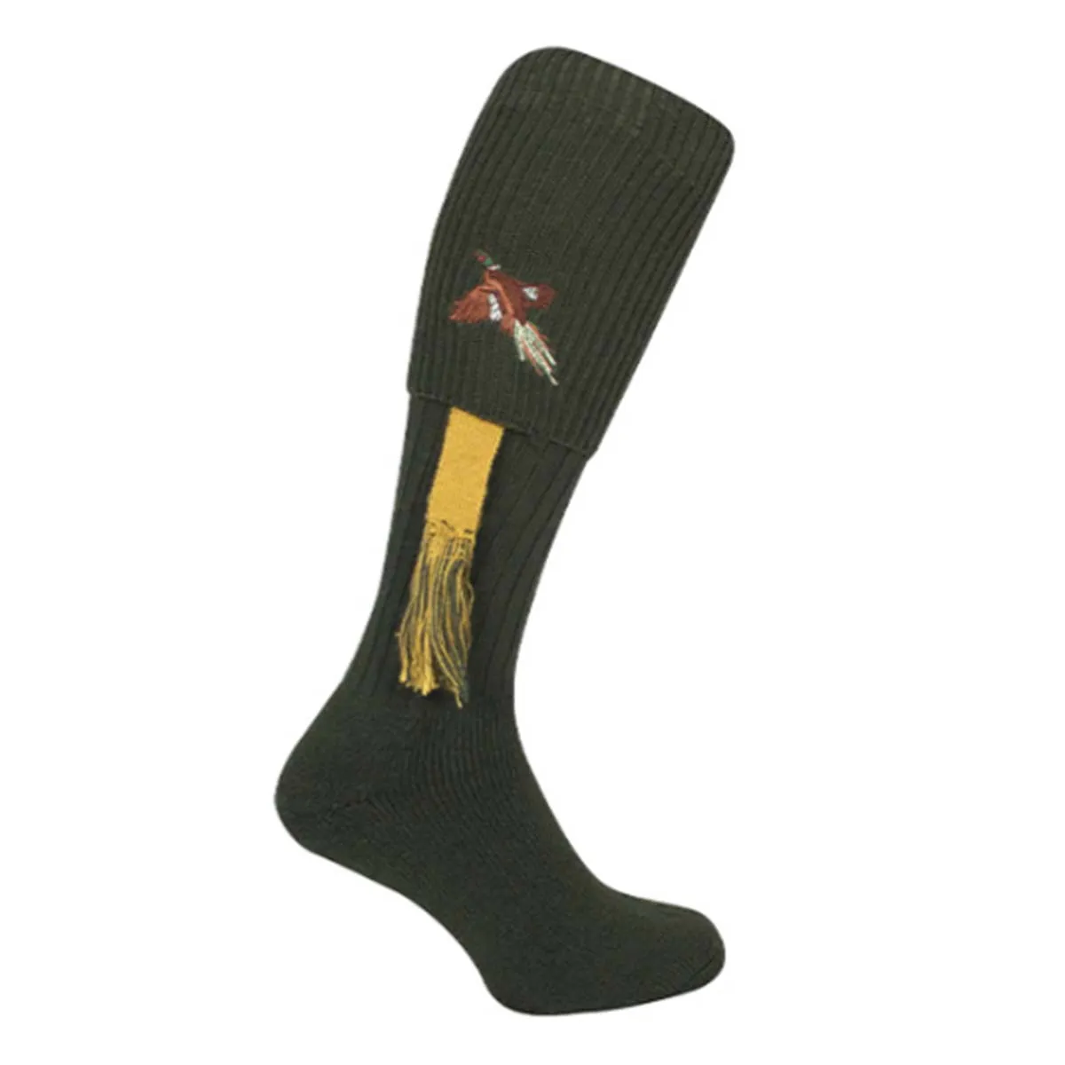 Bisley Embroidered Pheasant Stockings