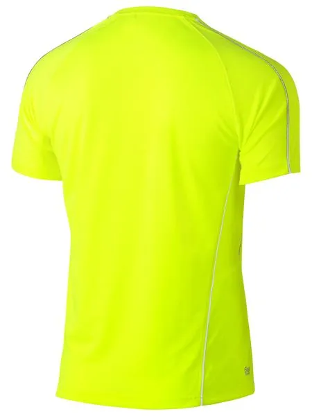 Bisley Hi Vis Cool Mesh S/S Tee c/w Reflective Piping BK1426