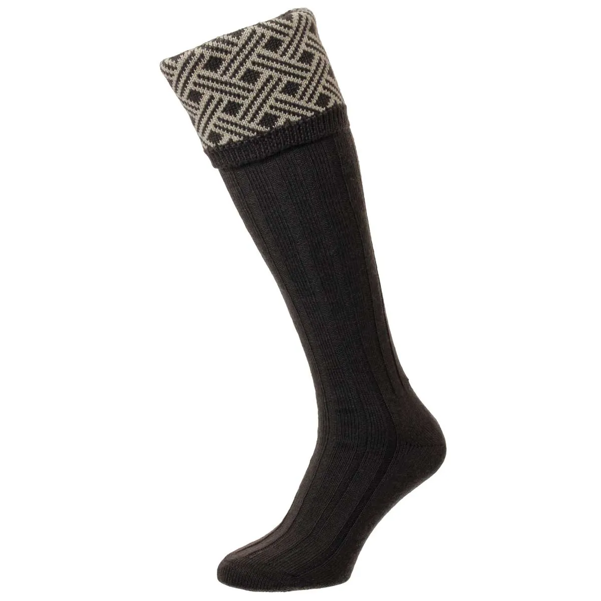 Bisley Langton Lattice Jacquard Shooting Socks