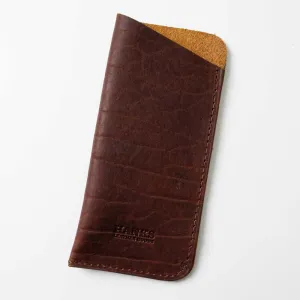 Bison Leather Eyeglass Case