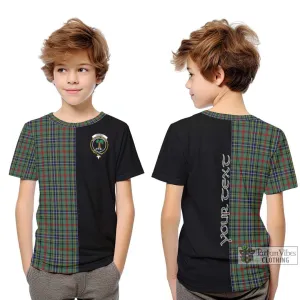 Bisset Tartan Kid T-Shirt with Family Crest and Half Of Me Style