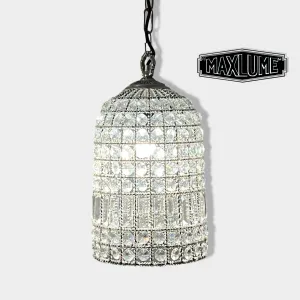 Bixley ~ French Glass Bird Cage Luxury Chandelier Light Dining Room Ceiling Pendant 10 Inch