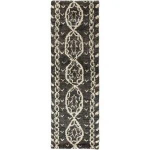 Bjorn Black/Khaki/Dark Brown Runner Rug