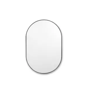 Bjorn Medium Oval Mirror - Black