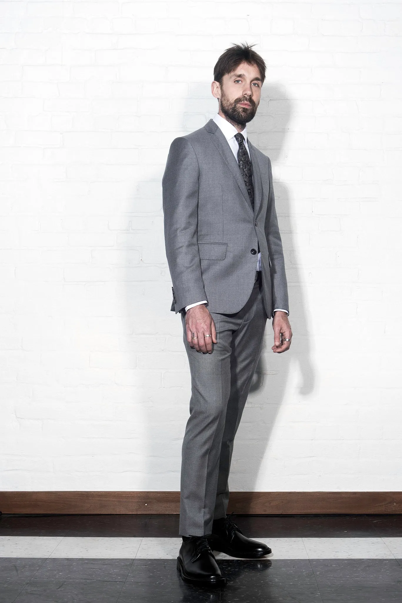 BKT50 Tailored Jacket in Super 110s Twill - Dove Gray